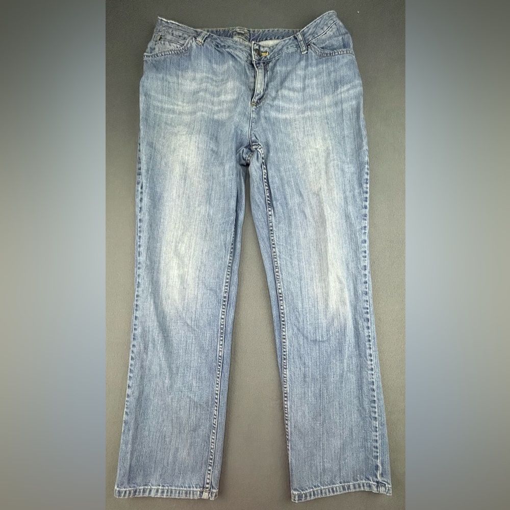 J. Jill Straight Leg Women’s Size 14 Whiskered Jeans